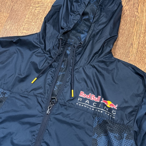 Puma x Red Bull Racing F1 Formula 1 Reversible Windbreaker Jacket Mens Large - Picture 5 of 15